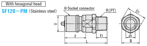 DOUBLE  VALVES  SP  COUPLERS  FOR  COOLING  -STAINLESS  STEEL  SOCKETS�PLUGS-:Related Image