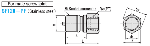 DOUBLE  VALVES  SP  COUPLERS  FOR  COOLING  -STAINLESS  STEEL  SOCKETS�PLUGS-:Related Image