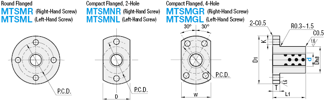 Oil Free Lead Screw Nuts - Flanged:Related Image