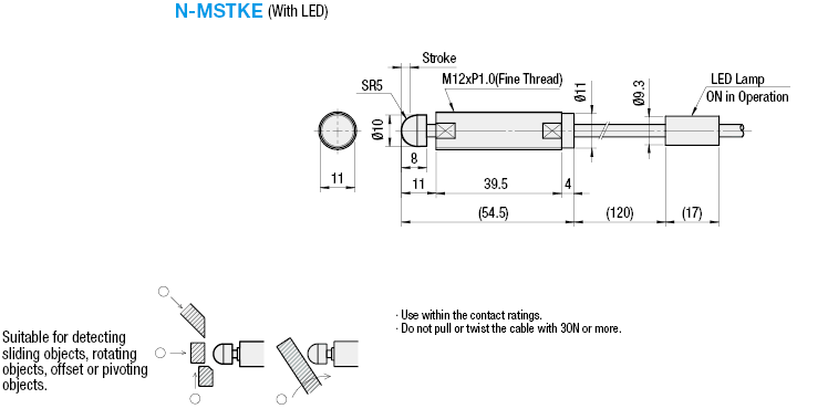 Contact Switches- Declination Allowance Type With LED:Related Image