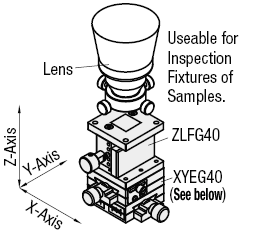 Z-Axis Level Stages - Dovetail Groove, Rack&Pinion:Related Image