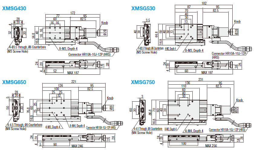 X-Axis Automatic Stages - Linear Ball Guide:Related Image