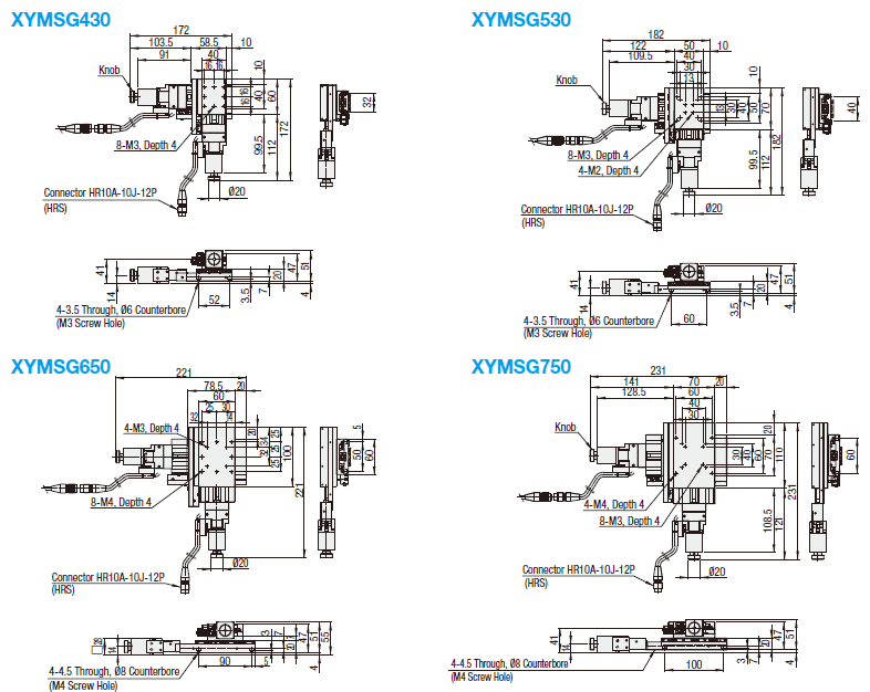 XY-Axis Automatic Stages - Linear Ball Guide:Related Image