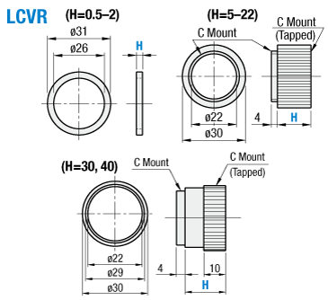 Close-Up Rings for CCTV Lenses:Related Image