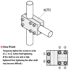 Strut Clamps - Split, Perpendicular Configuration, Same Diameter:Related Image