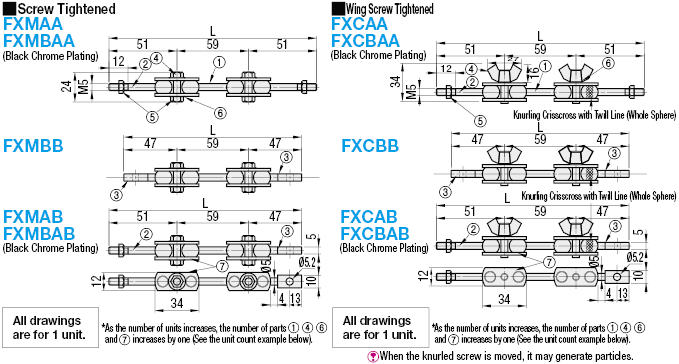 Free Guide Arms- Fixed Bolts, Both Ends Threaded:Related Image
