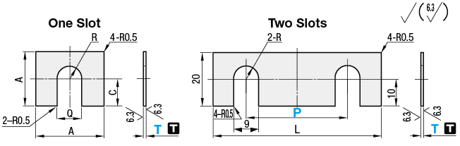 Square Shims - With Single Slot:Related Image