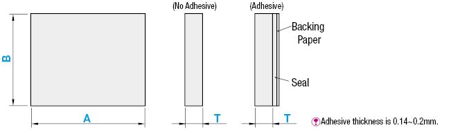 Urethane/Rubber Sponge - Configurable A, B Dimensions:Related Image