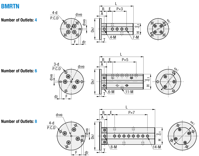 Manifold Blocks - Rotary Manifolds:Related Image