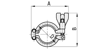Sanitary Pipe Fittings - Ferrule Connector Clamp, Medium/High Pressure:Related Image