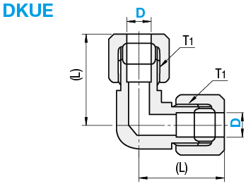 Copper Pipe Fittings - Union Elbow, 90 Deg.:Related Image
