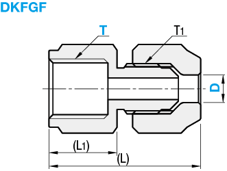 Fittings for Annealed Copper Pipes - Tapped Connector (G Thread):Related Image