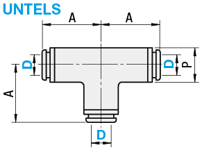One-Touch Couplings - All Stainless Steel, Tee:Related Image