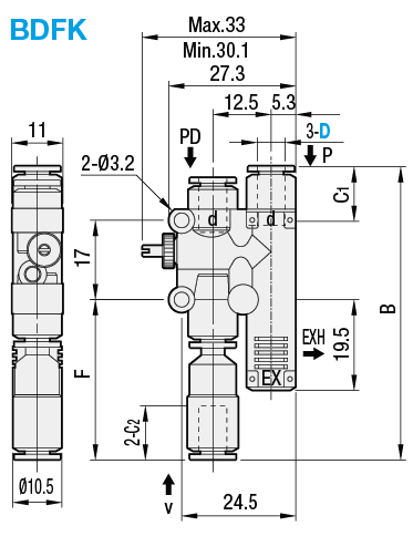 Vacuum Generator - with Vacuum Break Function:Related Image