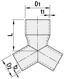 Aluminum Duct Hose Items - Special Y-Shaped:Related Image