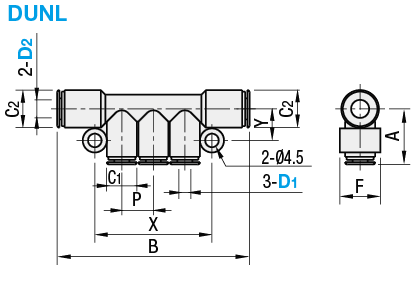 One-Touch Couplings - Manifold, Triple Single Type:Related Image