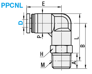 One-Touch Couplings for Clean Applications - 90 Deg. Elbow:Related Image