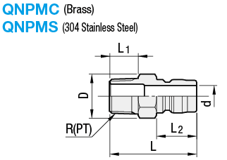 Quick Couplings - Plug, Threaded, No Valve:Related Image