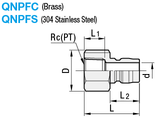 Quick Couplings - Plug, Tapped, No Valve:Related Image