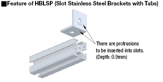 Brackets - 5 Series, Thin Stainless Steel Brackets, with Tab:Related Image