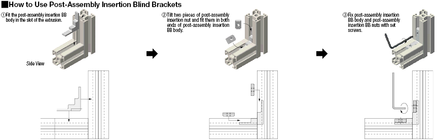 Brackets - 5 Series, Post-Assembly Blind Brackets:Related Image