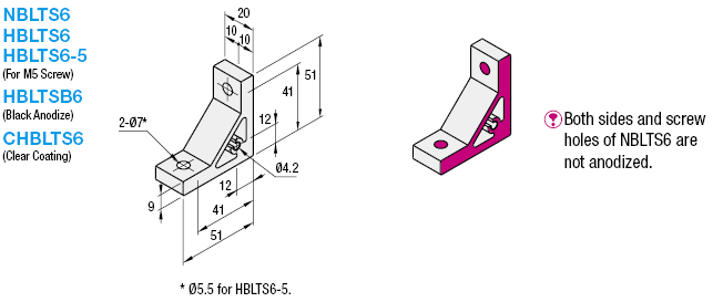 Brackets - 6 Series, Thick Brackets:Related Image
