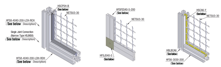 Fence Nets - Meshed, Stainless Steel:Related Image