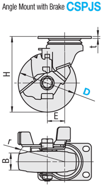 Compatible Type Casters - Swivel Type:Related Image