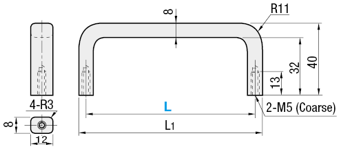 Handles - Rectangluar, Standard Lengths:Related Image