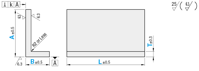 Angles - Selectable A, B, L and T Dimensions:Related Image