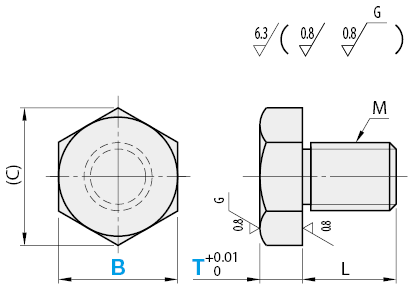 Stop Pins- Screw Type, T Standard:Related Image