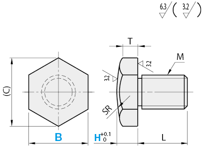Stop Pins- Spherical Type, H Standard:Related Image