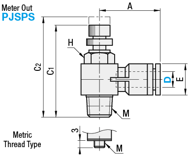 Flow Rate Control Valves - 90 Deg. Elbow:Related Image