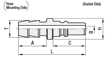 Air Couplers - Miniature, Plug, Tube Connector:Related Image