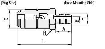 Air Couplers - Miniature, Socket, Tube Connector:Related Image