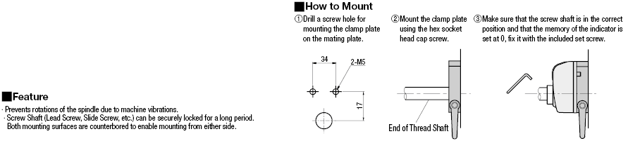 Clamp Plates - for Large Digital Positioning Indicators with Lever:Related Image