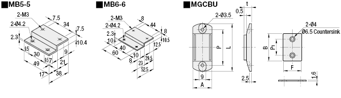 Latch Magnets for Aluminum Extrusions - Thin:Related Image