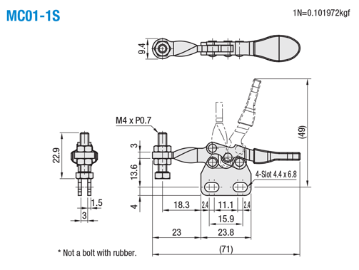 Toggle Clamps - Horizontal Handle, Horizontal Base Type:Related Image