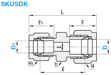 Stainless Steel Pipe Fittings - Stepped Union:Related Image