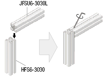 Aluminum Extrusions - with Center Joint pre-Assembled:Related Image