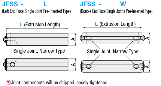 Aluminum Extrusions - with Single Joint pre-Assembled:Related Image