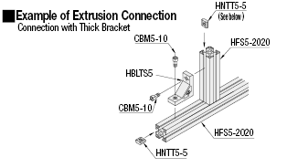 Brackets - 5 Series, Thick Type, Protrusion Bracket:Related Image