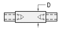 Precision Linear Shafts - Both Ends Stepped and Tapped (INCH):Related Image