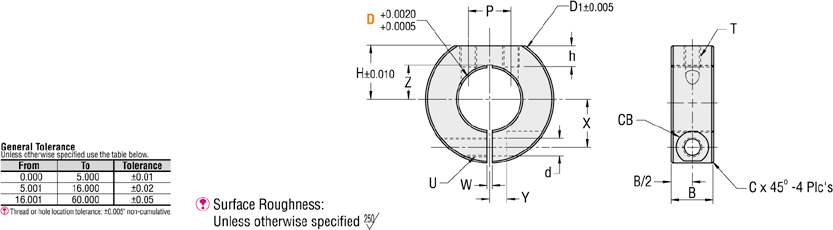 Shaft Collars - D Shape, Clamp:Related Image