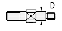 Cantilever Shafts - Inch, Piloted Shafts, Threaded Shank:Related Image