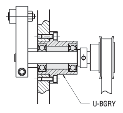 Bearings with Housings - Inch Housings, Double Bearings with Pilots, Round:Related Image