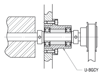 Bearings with Housings - Inch Housings, Double Bearings with Pilots, Compact:Related Image