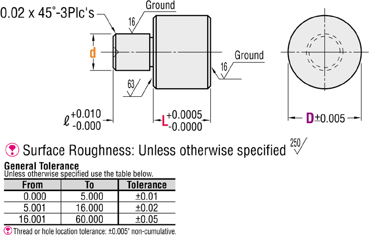 Height Adjust Pins - Press Fit, Configurable Length:Related Image