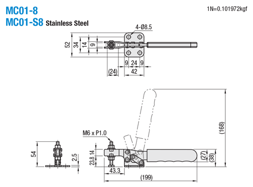 Toggle Clamps -Horizontal Handle-:Related Image