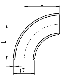 Butt-Weld Pipe Fittings - 90 Deg. Elbow, Long:Related Image